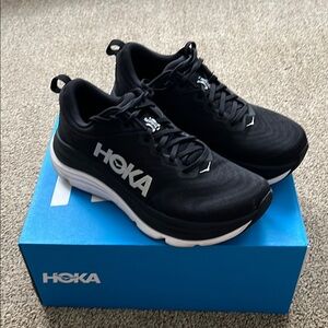 Hoka Graviota 5 Black and White Athletic Shoes